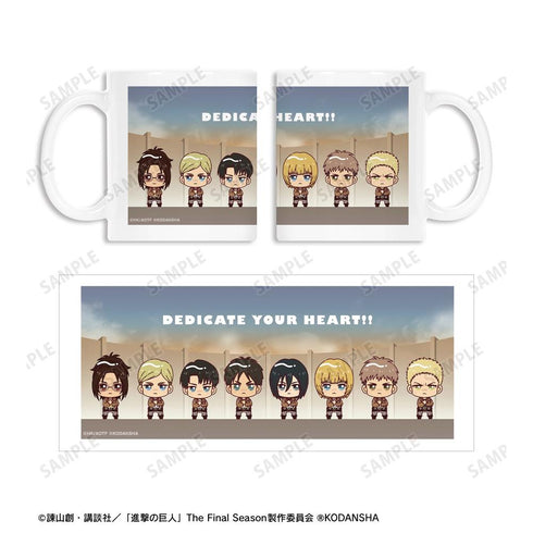 『進撃の巨人』調査兵団 ちょこんと! 「心臓を捧げよ!!」 マグカップ【202603再販】