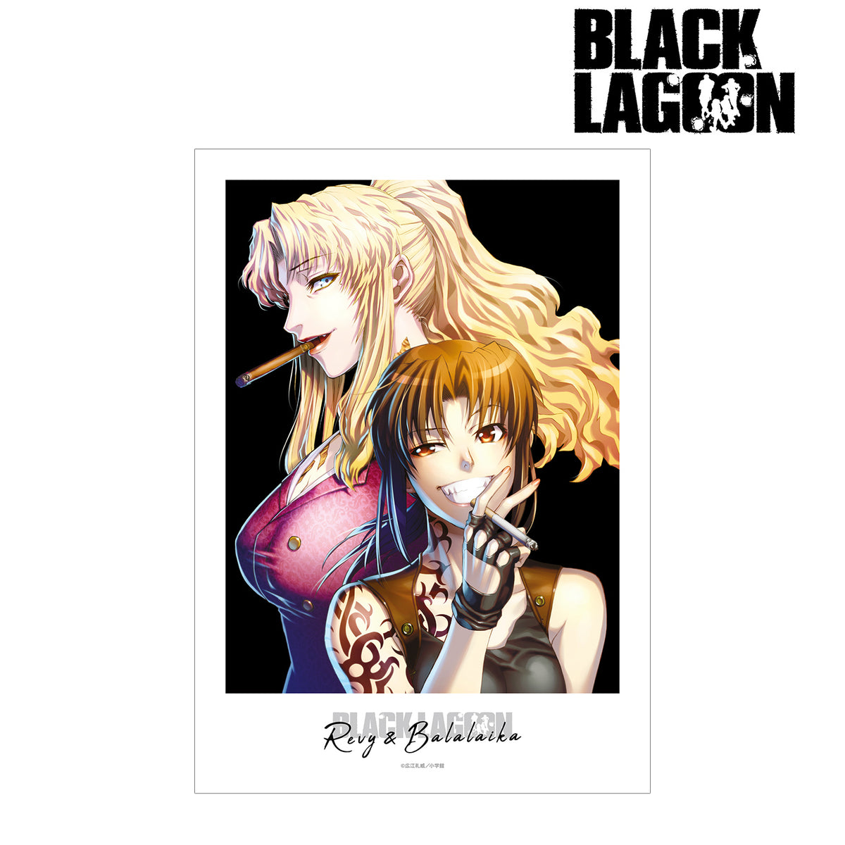 BLACK LAGOON　ブラックラグーン　メタル風ポスター3枚コンプセット