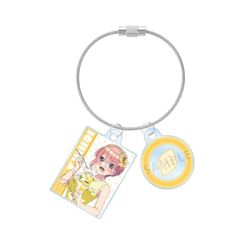 『五等分の花嫁』描き下ろしイラスト 中野一花 フルーツワンピースver. 2連ワイヤーアクリルキーホルダー【202501再販】