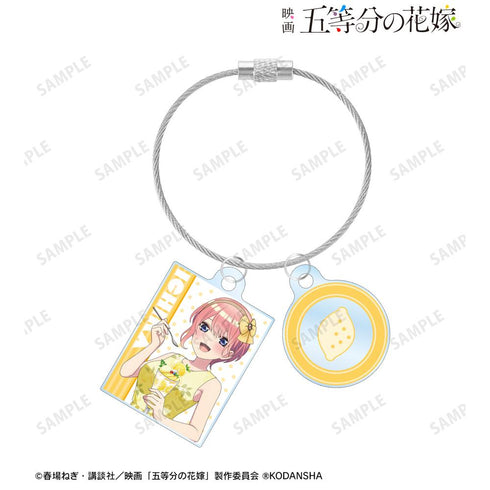 『五等分の花嫁』描き下ろしイラスト 中野一花 フルーツワンピースver. 2連ワイヤーアクリルキーホルダー【202501再販】