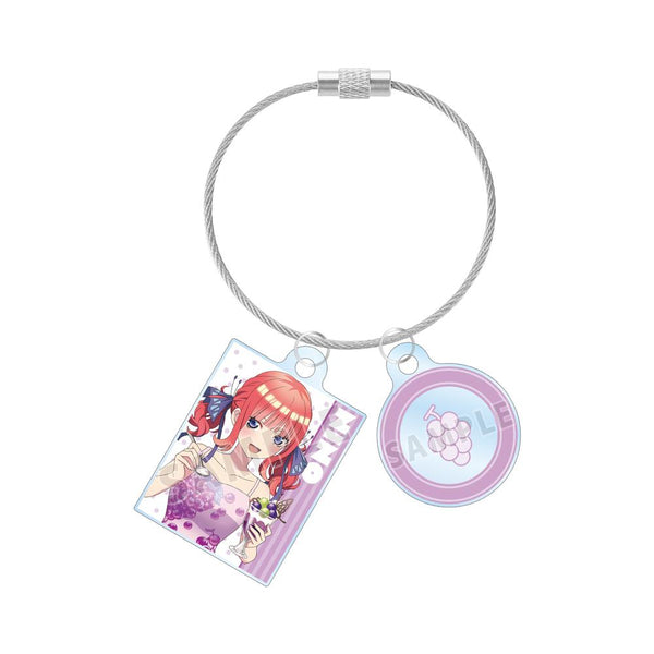 『五等分の花嫁』描き下ろしイラスト 中野二乃 フルーツワンピースver. 2連ワイヤーアクリルキーホルダー【202501再販】