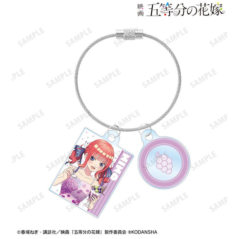 『五等分の花嫁』描き下ろしイラスト 中野二乃 フルーツワンピースver. 2連ワイヤーアクリルキーホルダー【202501再販】