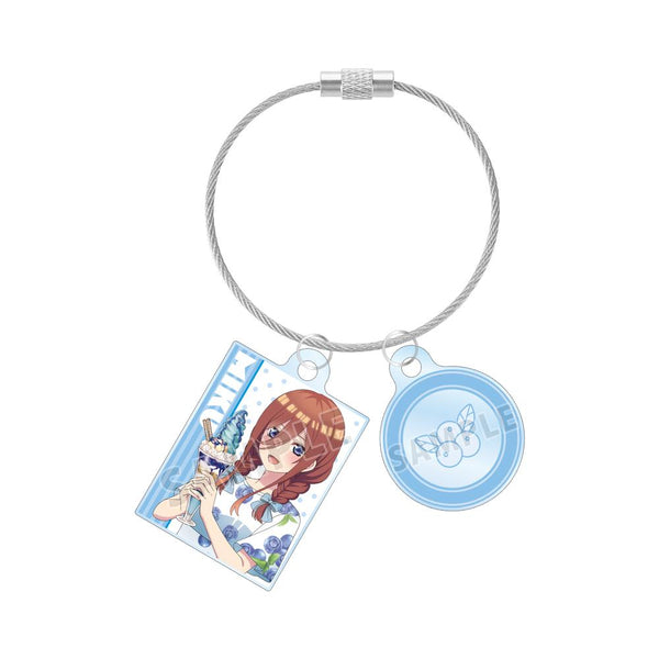 『五等分の花嫁』描き下ろしイラスト 中野三玖 フルーツワンピースver. 2連ワイヤーアクリルキーホルダー【202501再販】