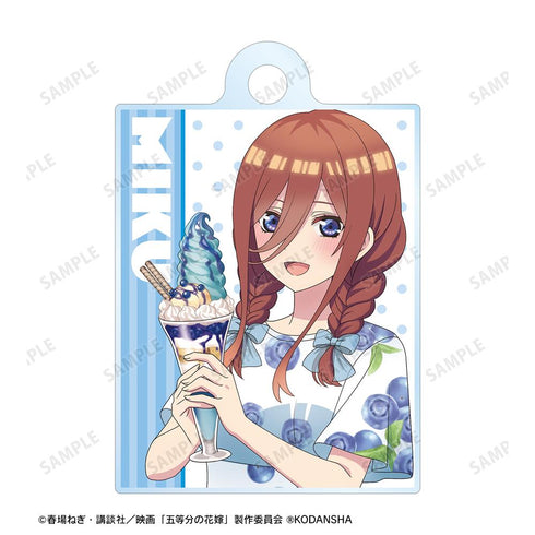 『五等分の花嫁』描き下ろしイラスト 中野三玖 フルーツワンピースver. 2連ワイヤーアクリルキーホルダー【202501再販】