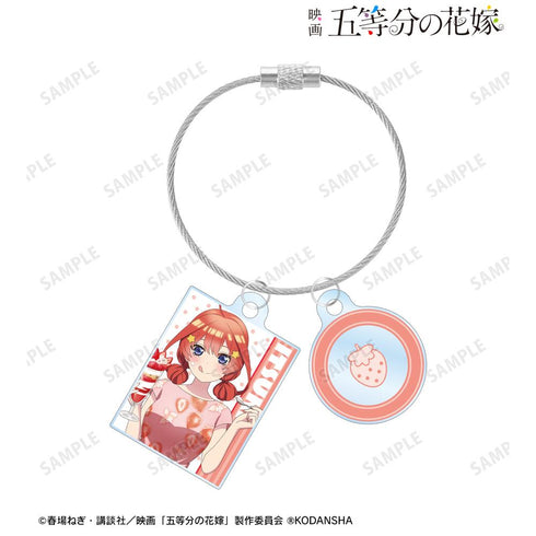 『五等分の花嫁』描き下ろしイラスト 中野五月 フルーツワンピースver. 2連ワイヤーアクリルキーホルダー【202501再販】