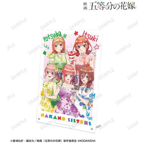 『映画 五等分の花嫁』描き下ろしイラスト 集合 フルーツワンピースver. A4アクリルパネル