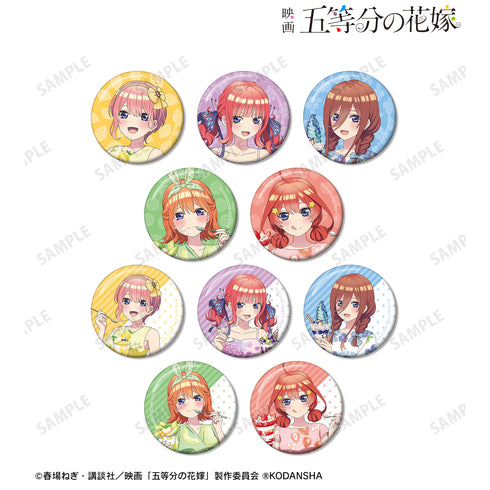 『映画 五等分の花嫁』描き下ろしイラスト フルーツワンピースver. トレーディング缶バッジ (全10種) BOX
