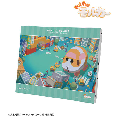 『PUI PUI モルカー DRIVING SCHOOL』「ビル倒しちゃった!」 キャンバスボード