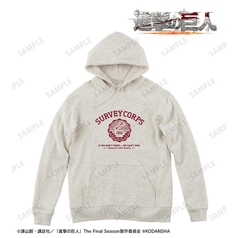 『進撃の巨人』エレン カレッジパーカーレディース【202512再販】