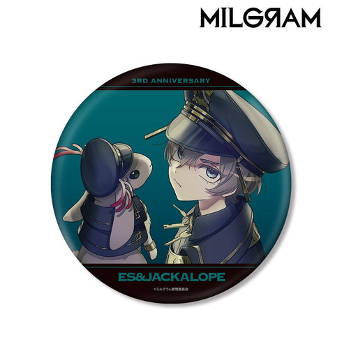《MILGRAM -米爾格拉姆-》全新繪製插圖 Es & Jackalope 3週年紀念版 BIG 徽章【202605 再版】
