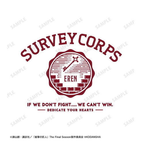 『進撃の巨人』エレン カレッジTシャツメンズ【202608再販】