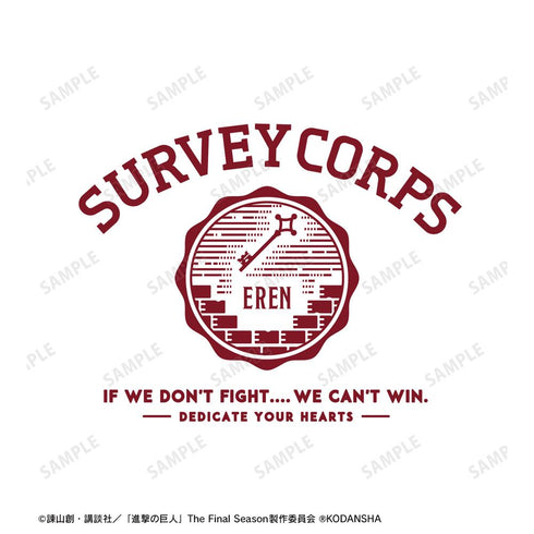 『進撃の巨人』エレン カレッジTシャツメンズ【202407再販】