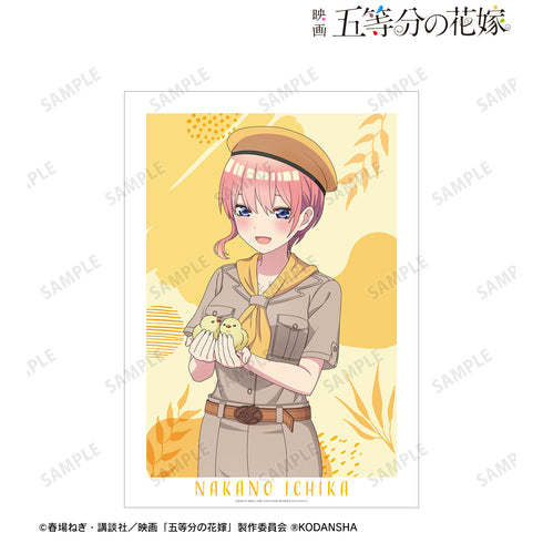 《电影 五等分的新娘》×东武动物公园联名 全新绘制插画 中野一花 Safari风格版 A3哑光工艺海报