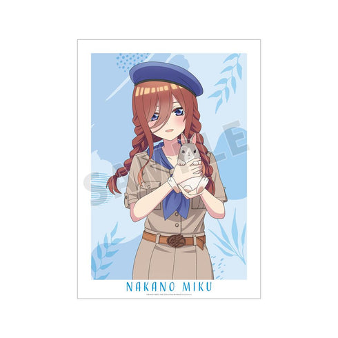 『五等分の花嫁』東武動物公園コラボ 描き下ろしイラスト 中野三玖 サファリルックver. A3マット加工ポスター【202501再販】