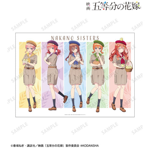 『五等分の花嫁』東武動物公園コラボ 描き下ろしイラスト 集合 サファリルックver. A3マット加工ポスター【202501再販】