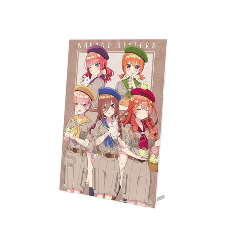 『五等分の花嫁』東武動物公園コラボ 描き下ろしイラスト 集合 サファリルックver. A4アクリルパネル【202501再販】