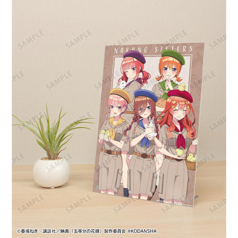 『五等分の花嫁』東武動物公園コラボ 描き下ろしイラスト 集合 サファリルックver. A4アクリルパネル【202501再販】