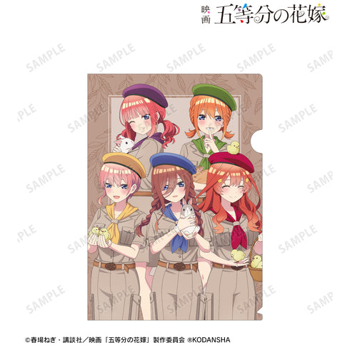『映画 五等分の花嫁』東武動物公園コラボ 描き下ろしイラスト 集合 サファリルックver. クリアファイル