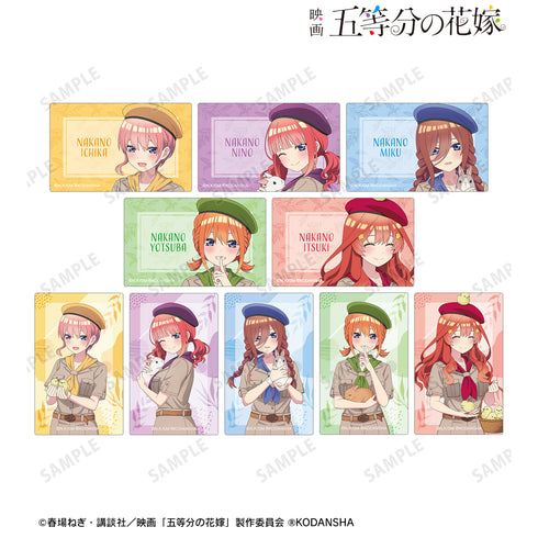 『映画 五等分の花嫁』東武動物公園コラボ 描き下ろしイラスト サファリルックver. トレー ディングカードステッカー BOX