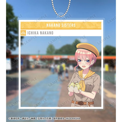 『五等分の花嫁』東武動物公園コラボ 描き下ろしイラスト 中野一花 サファリルックver. SNS風BIGアクリルキーホルダー【202501再販】