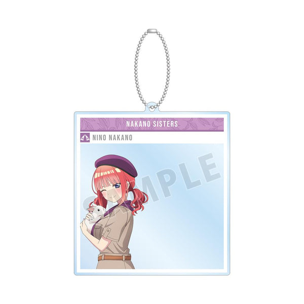 『五等分の花嫁』東武動物公園コラボ 描き下ろしイラスト 中野二乃 サファリルックver. SNS風BIGアクリルキーホルダー【202501再販】