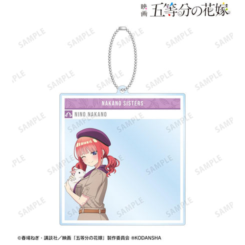 『五等分の花嫁』東武動物公園コラボ 描き下ろしイラスト 中野二乃 サファリルックver. SNS風BIGアクリルキーホルダー【202501再販】