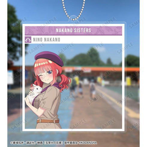 『五等分の花嫁』東武動物公園コラボ 描き下ろしイラスト 中野二乃 サファリルックver. SNS風BIGアクリルキーホルダー【202501再販】