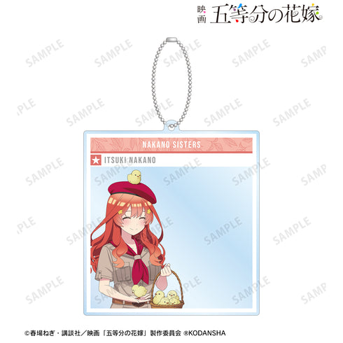 《电影 五等分的新娘》×东武动物公园联动 全新绘制插画 中野五月 Safari风版 SNS风格超大亚克力钥匙扣