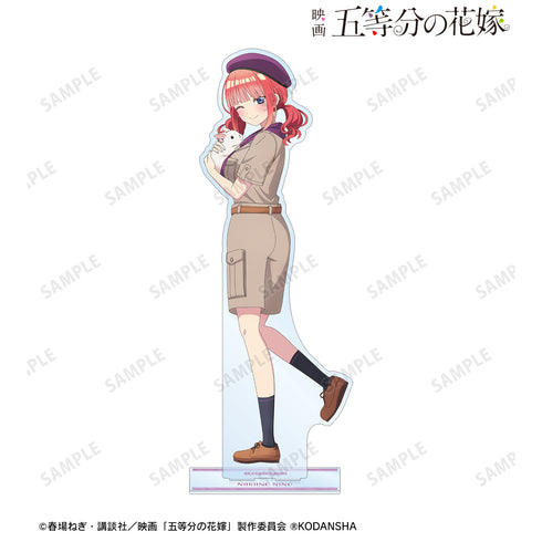 『映画 五等分の花嫁』東武動物公園コラボ 描き下ろしイラスト 中野⼆乃 サファリルックver. 特⼤アクリルスタンド