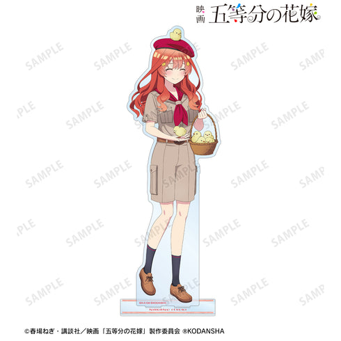 『映画 五等分の花嫁』東武動物公園コラボ 描き下ろしイラスト 中野五⽉ サファリルックver. 特⼤アクリルスタンド