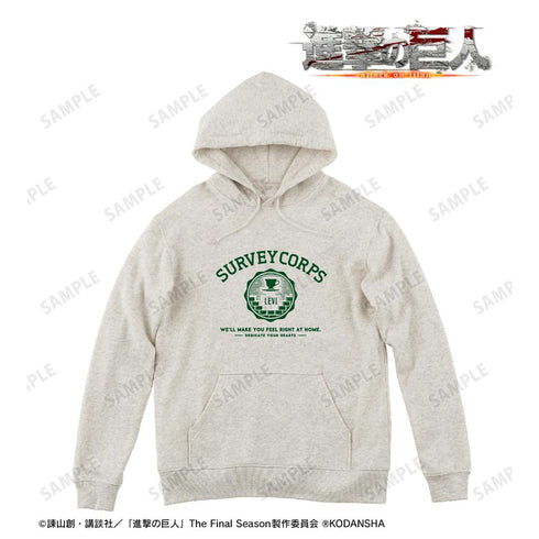 『進撃の巨人』リヴァイ カレッジパーカーレディース【202512再販】