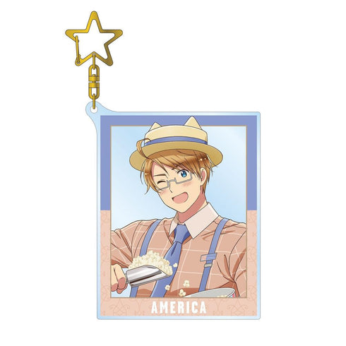 『ヘタリア World★Stars』描き下ろしイラスト アメリカ 遊園地ver. BIGアクリルキーホルダー【202608再販】