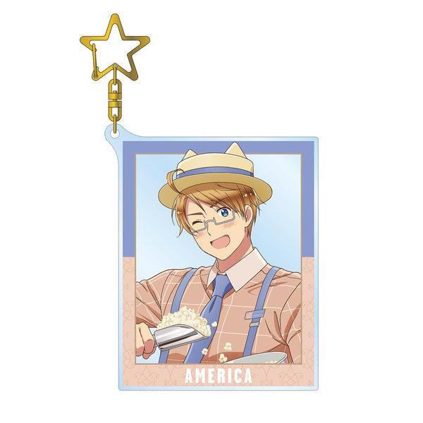 『ヘタリア World★Stars』描き下ろしイラスト アメリカ 遊園地ver. BIGアクリルキーホルダー【202501再販】