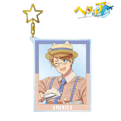 『ヘタリア World★Stars』描き下ろしイラスト アメリカ 遊園地ver. BIGアクリルキーホルダー【202501再販】