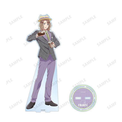 『ヘタリア World★Stars』描き下ろしイラスト フランス 遊園地ver. 特大アクリルスタンド【202608再販】