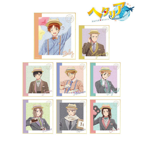 『ヘタリア World★Stars』描き下ろしイラスト 遊園地ver. トレーディングミニ色紙(単位/BOX)【202608再販】
