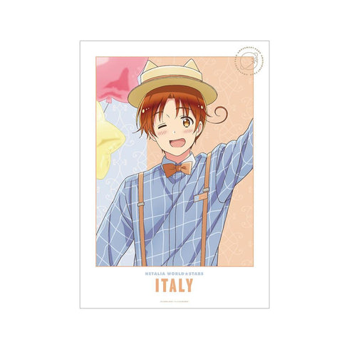 『ヘタリア World★Stars』描き下ろしイラスト イタリア 遊園地ver. A3マット加工ポスター【202608再販】