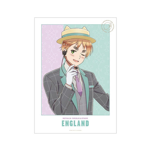『ヘタリア World★Stars』描き下ろしイラスト イギリス 遊園地ver. A3マット加工ポスター【202608再販】