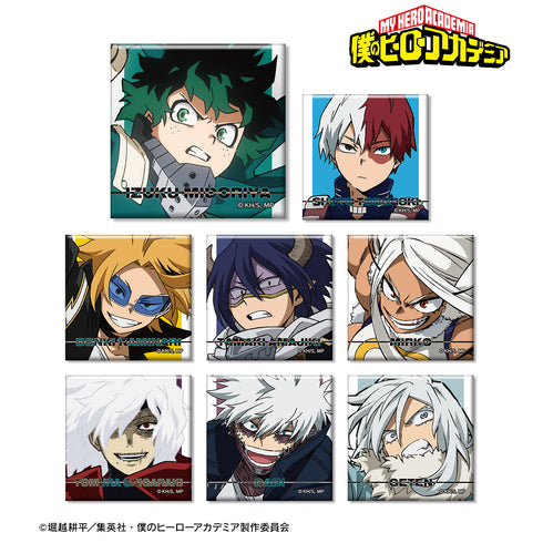 『僕のヒーローアカデミア』トレーディングスクエア⽸バッジ ver.E(全8種)BOX