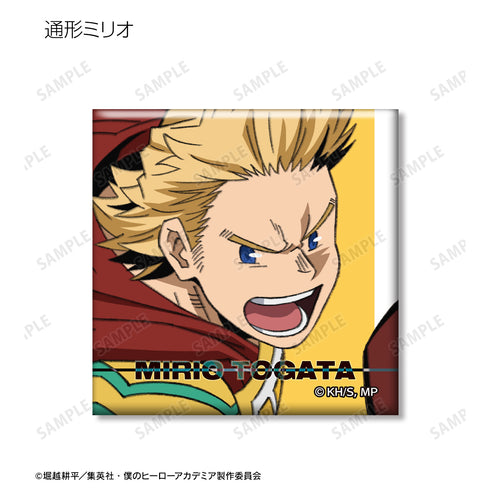 『僕のヒーローアカデミア』トレーディングスクエア⽸バッジ ver.F(全8種)BOX