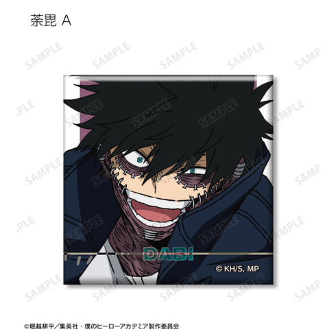 『僕のヒーローアカデミア』トレーディングスクエア⽸バッジ ver.F(全8種)BOX