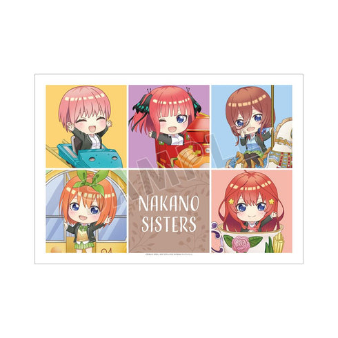 『五等分の花嫁』東武動物公園コラボ 集合 ちびキャラ A3マット加工ポスター ver.B【202501再販】