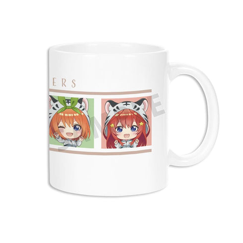 『五等分の花嫁』東武動物公園コラボ 集合 ちびキャラ マグカップ ver.A【202501再販】