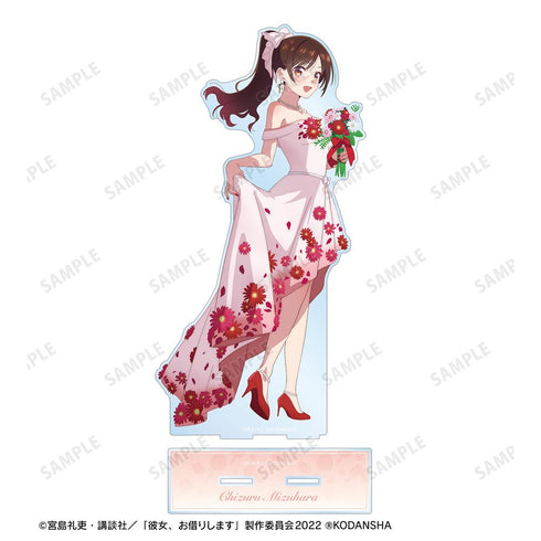 『彼女、お借りします』描き下ろしイラスト 水原千鶴 花びらドレスver. 特大アクリルスタンド【202508再販】