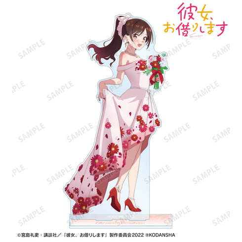 『彼女、お借りします』描き下ろしイラスト 水原千鶴 花びらドレスver. 特大アクリルスタンド