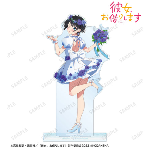 『彼女、お借りします』描き下ろしイラスト 更科瑠夏 花びらドレスver. 特大アクリルスタンド