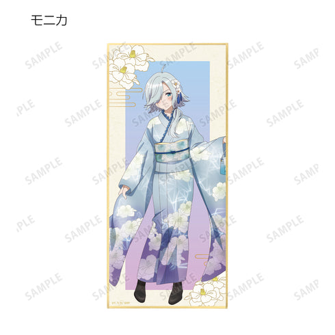 『スパイ教室』描き下ろしイラスト 花柄和装ver. トレーディングスタンド付き色紙 BOX