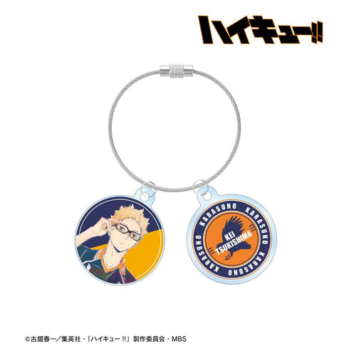 『ハイキュー!!』月島蛍 Ani-Art 第4弾 2連ワイヤーアクリルキーホルダー【202503再販】