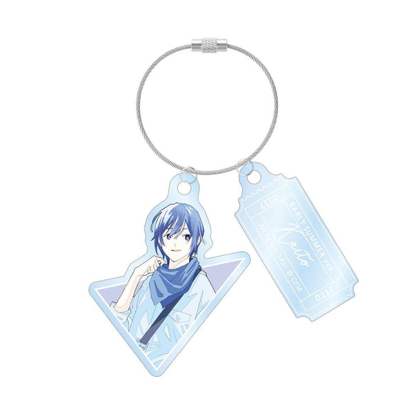 『ピアプロキャラクターズ』描き下ろしイラスト KAITO 初夏のお出かけver. Art by かとうれい 2連ワイヤーアクリルキーホルダー【202603再販】