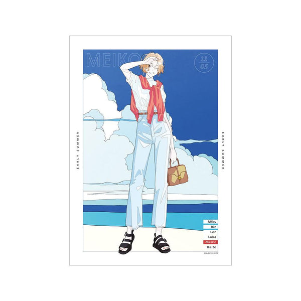 『ピアプロキャラクターズ』描き下ろしイラスト MEIKO 初夏のお出かけver. Art by かとうれい A3マット加工ポスター【202603再販】